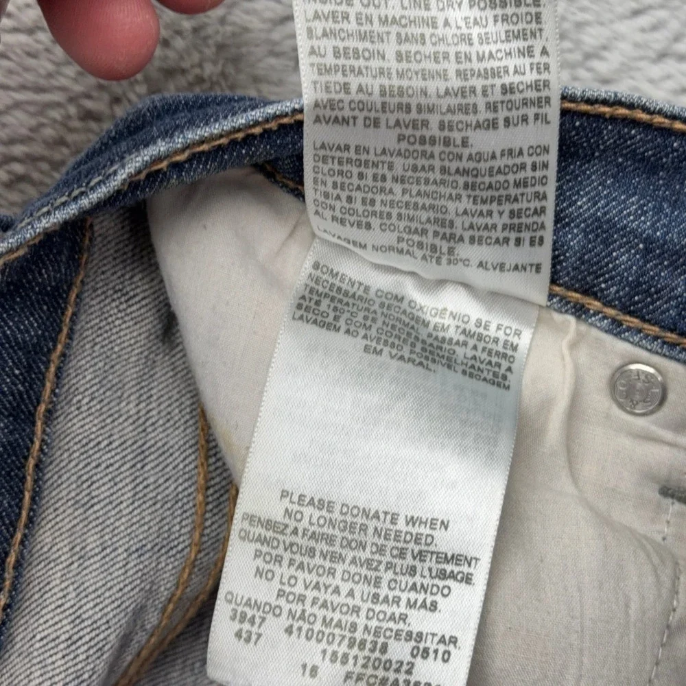 Levi's Jeans Womens 8M Blue Perfectly Slimming Boot Cut 512 Flap Pocket Denim